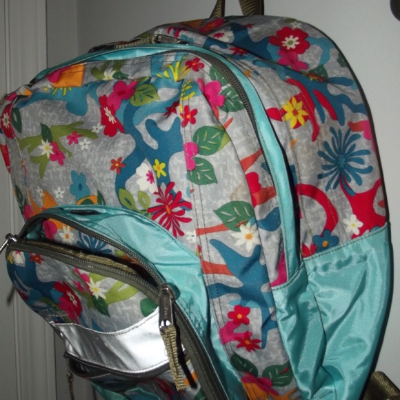 L.L. Bean Floral Patterned Backpack - Picture 5 of 9